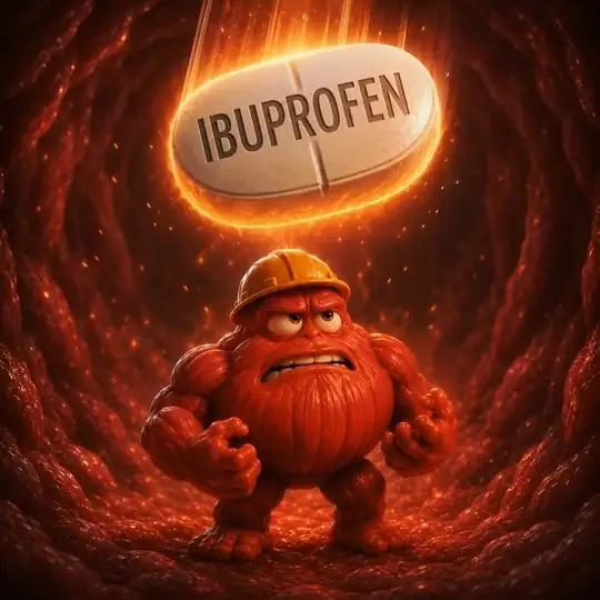 Ibuprofen Hero — AI character ad (pharma, ai character)